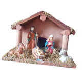 Maxbell Traditional Nativity Scene Statue Xmas Manger Crafts Figure for Study Easter Style A