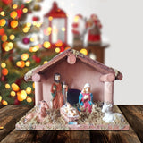 Maxbell Traditional Nativity Scene Statue Xmas Manger Crafts Figure for Study Easter Style A