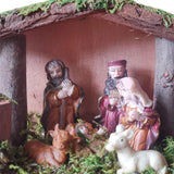 Maxbell Traditional Nativity Scene Statue Xmas Manger Crafts Figure for Study Easter Style B