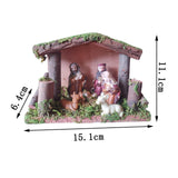 Maxbell Traditional Nativity Scene Statue Xmas Manger Crafts Figure for Study Easter Style B