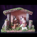 Maxbell Traditional Nativity Scene Statue Xmas Manger Crafts Figure for Study Easter Style B