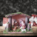 Maxbell Traditional Nativity Scene Statue Xmas Manger Crafts Figure for Study Easter Style B