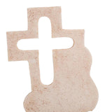 Maxbell Cross Statue Decorative Tabletop Statue Figurine for Church Desktop Memorial