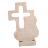 Maxbell Cross Statue Decorative Tabletop Statue Figurine for Church Desktop Memorial