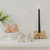 Maxbell Candle Stick Holders Decorative Nordic Candle Holder for Dining Table Decor White