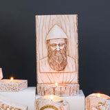 Maxbell Tealight Candle Holder Carved Figurine Decors for Weddings Countertop Office