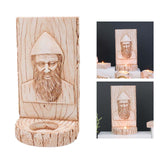 Maxbell Tealight Candle Holder Carved Figurine Decors for Weddings Countertop Office