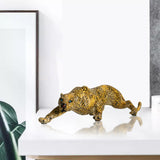 Maxbell Tabletop Cheetah Statue Decoration for Bedroom Housewarming Gift Cabinet