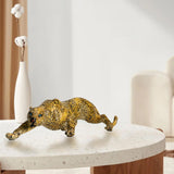 Maxbell Tabletop Cheetah Statue Decoration for Bedroom Housewarming Gift Cabinet