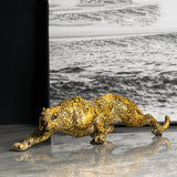 Maxbell Tabletop Cheetah Statue Decoration for Bedroom Housewarming Gift Cabinet