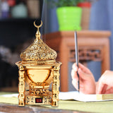 Maxbell Arabian Incense Diffuser Home Decor Metal for Office desktop Aureate