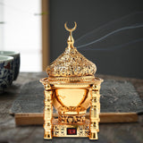 Maxbell Arabian Incense Diffuser Home Decor Metal for Office desktop Aureate