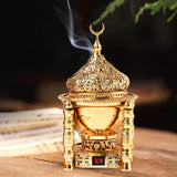 Maxbell Arabian Incense Diffuser Home Decor Metal for Office desktop Aureate