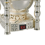 Maxbell Arabian Incense Diffuser Home Decor Metal for Office desktop Argent