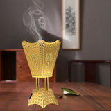 Maxbell Electric Incense Burner Aromatic Metal Incense Censer for Office Desktop Aureate