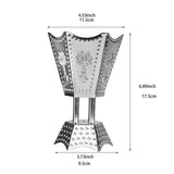Maxbell Electric Incense Burner Aromatic Metal Incense Censer for Office Desktop Argent