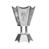 Maxbell Electric Incense Burner Aromatic Metal Incense Censer for Office Desktop Argent