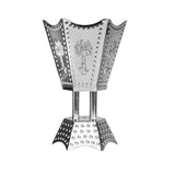 Maxbell Electric Incense Burner Aromatic Metal Incense Censer for Office Desktop Argent