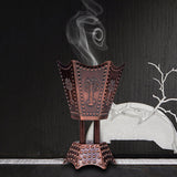 Maxbell Electric Incense Burner Aromatic Metal Incense Censer for Office Desktop Brown