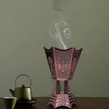 Maxbell Electric Incense Burner Aromatic Metal Incense Censer for Office Desktop Brown