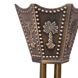 Maxbell Electric Incense Burner Aromatic Metal Incense Censer for Office Desktop Bronze Color