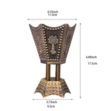 Maxbell Electric Incense Burner Aromatic Metal Incense Censer for Office Desktop Bronze Color