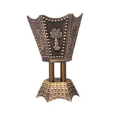 Maxbell Electric Incense Burner Aromatic Metal Incense Censer for Office Desktop Bronze Color