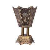 Maxbell Electric Incense Burner Aromatic Metal Incense Censer for Office Desktop Bronze Color