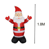 Maxbell Inflatable Santa Claus Light up Luminous for Christmas Lawn Decoration
