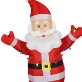 Maxbell Inflatable Santa Claus Light up Luminous for Christmas Lawn Decoration