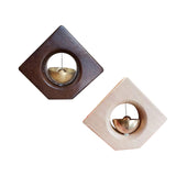 Maxbell Wooden Door Bells Wind Chime Decor Ornaments Unique for Windows Door Opening Dark Brown