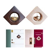 Maxbell Wooden Door Bells Wind Chime Decor Ornaments Unique for Windows Door Opening Dark Brown