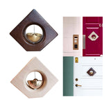 Maxbell Wooden Door Bells Wind Chime Decor Ornaments Unique for Windows Door Opening Dark Brown