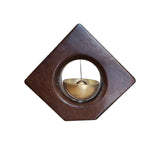 Maxbell Wooden Door Bells Wind Chime Decor Ornaments Unique for Windows Door Opening Dark Brown