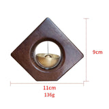 Maxbell Wooden Door Bells Wind Chime Decor Ornaments Unique for Windows Door Opening Dark Brown
