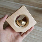 Maxbell Wooden Door Bells Wind Chime Decor Ornaments Unique for Windows Door Opening Light Brown