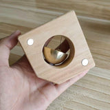 Maxbell Wooden Door Bells Wind Chime Decor Ornaments Unique for Windows Door Opening Light Brown