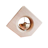 Maxbell Wooden Door Bells Wind Chime Decor Ornaments Unique for Windows Door Opening Light Brown