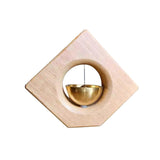Maxbell Wooden Door Bells Wind Chime Decor Ornaments Unique for Windows Door Opening Light Brown