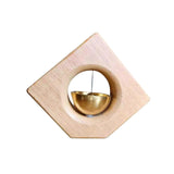 Maxbell Wooden Door Bells Wind Chime Decor Ornaments Unique for Windows Door Opening Light Brown