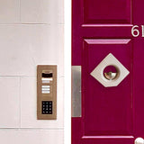 Maxbell Wooden Door Bells Wind Chime Decor Ornaments Unique for Windows Door Opening Light Brown