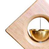 Maxbell Wooden Door Bells Wind Chime Decor Ornaments Unique for Windows Door Opening Light Brown