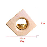 Maxbell Wooden Door Bells Wind Chime Decor Ornaments Unique for Windows Door Opening Light Brown