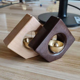 Maxbell Wooden Door Bells Wind Chime Decor Ornaments Unique for Windows Door Opening Light Brown