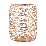 Maxbell 3 Pieces Rustic Wire Candle Holder for Christmas Day Gift Church Decorative