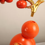Maxbell Resin Persimmon Gourd Table Ornaments Chinese Decoration New Year Gift