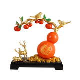 Maxbell Resin Persimmon Gourd Table Ornaments Chinese Decoration New Year Gift