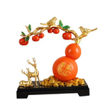 Maxbell Resin Persimmon Gourd Table Ornaments Chinese Decoration New Year Gift
