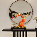 Maxbell Resin Persimmon Gourd Table Ornaments Chinese Decoration New Year Gift