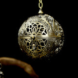 Maxbell Alloy Hollow Incense Burner Incense Holder for Meditation Yoga Living Room 15.5x9.5x30cm Argent